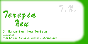 terezia neu business card